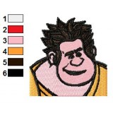 Wreck It Ralph Face Embroidery Design
